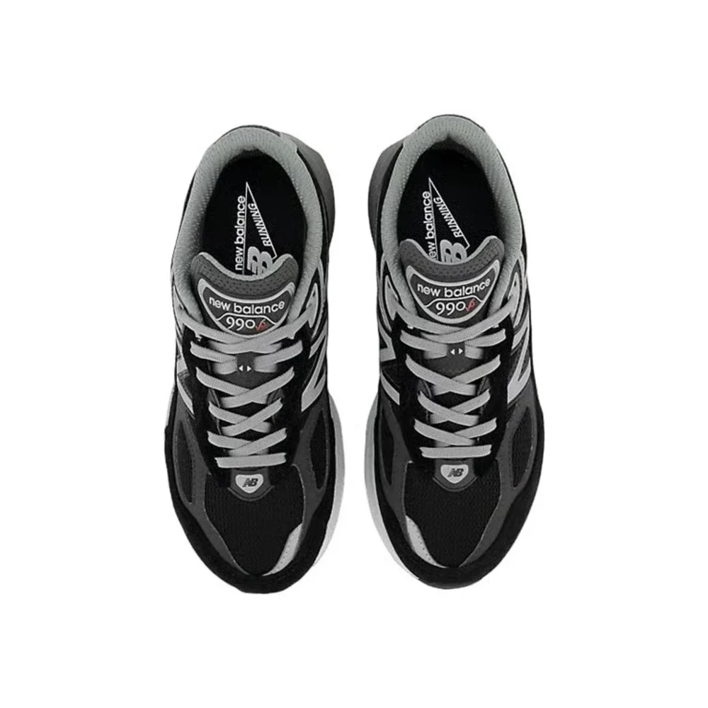 New Balance 990 V6 Kids Size 5.5 Running Shoes Black/Grey Sneakers GC990BK6 NEW